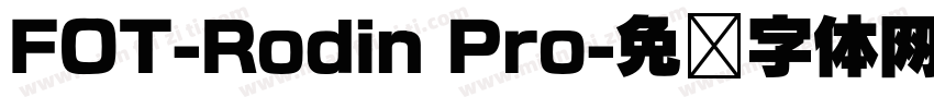 FOT-Rodin Pro字体转换